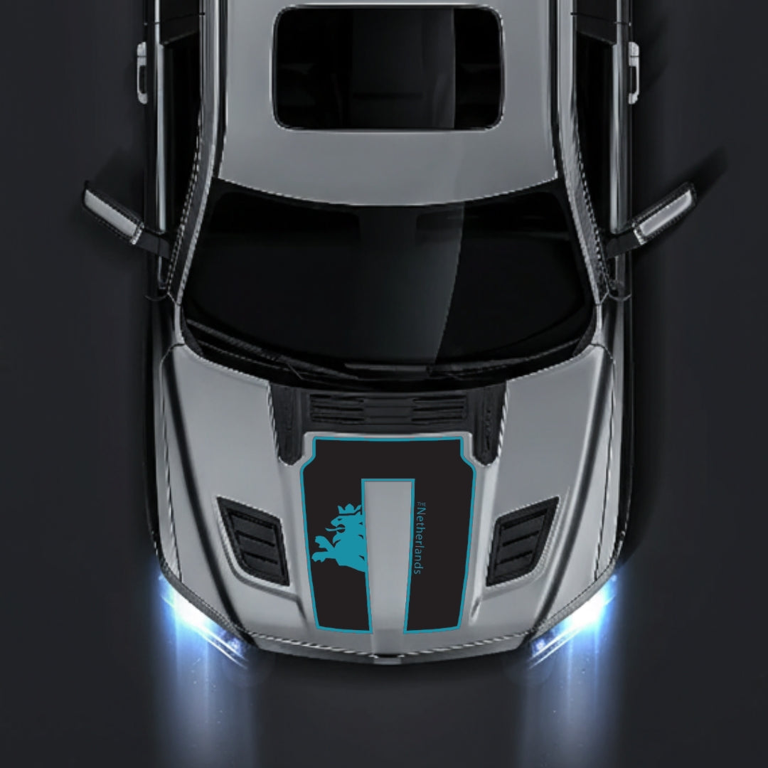 Hood Panel Decal/Sticker - Netherlands - Border Graphic Kit - For Dodge RAM 1500 2019-2025 - Premium Vinyl