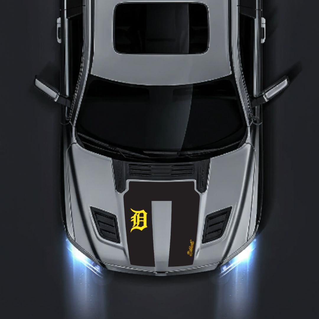 Hood Panel Decal/Sticker - Detroit Street Graphic Kit - For Dodge RAM 1500 2019-2025 - Premium Vinyl