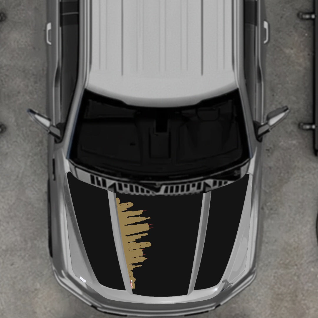 Hood Panel Decal/Sticker - Dubai Graphic Kit - For Ford F-150 2020-2026 - Premium Vinyl