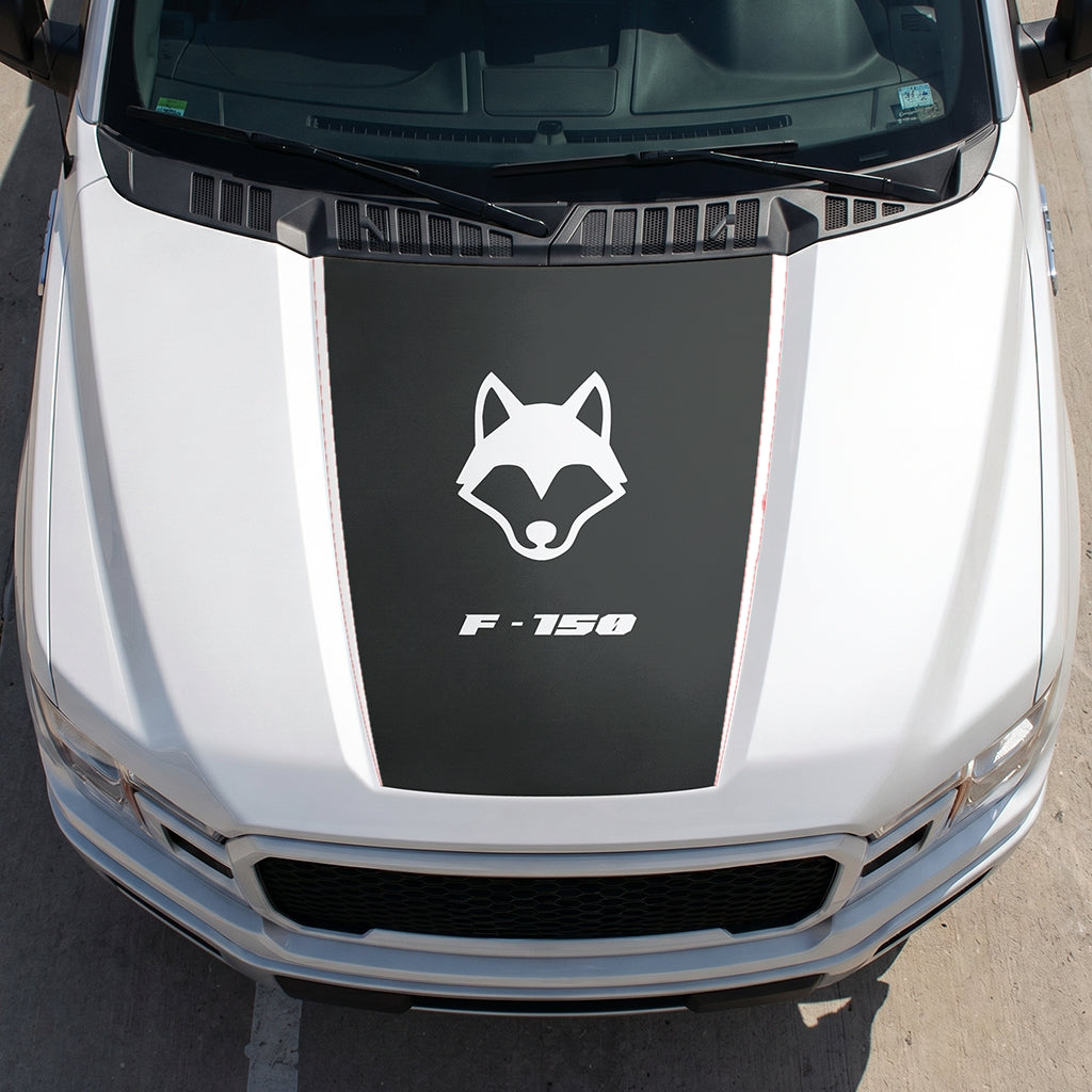Hood Panel Decal/Sticker - Coyote Graphic Decal Graphic Kit - For Ford F-150 2015-2020 - Premium Vinyl