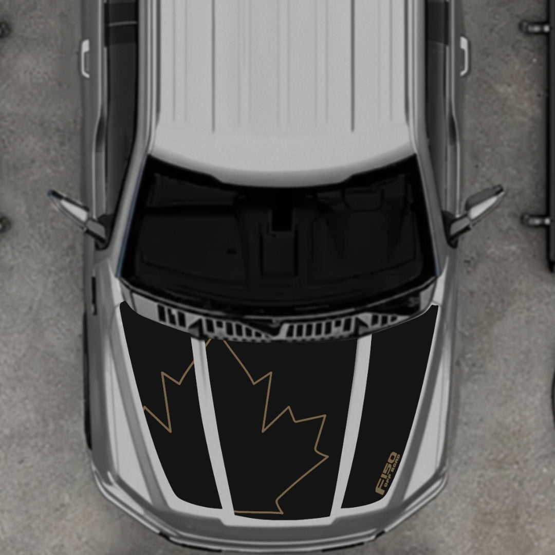 Hood Panel Decal/Sticker - Canada Style 28 Graphic Kit - For Ford F-150 2020-2026 - Premium Vinyl