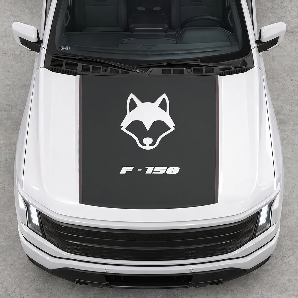 Hood Panel Decal/Sticker - Coyote Graphic Decal Graphic Kit - For Ford F-150 2015-2020 - Premium Vinyl