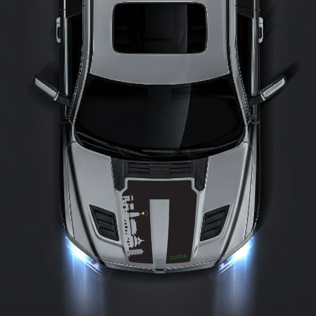 Hood Panel Decal/Sticker - China Skyline - Cut Graphic Kit - For Dodge RAM 1500 2019-2025 - Premium Vinyl