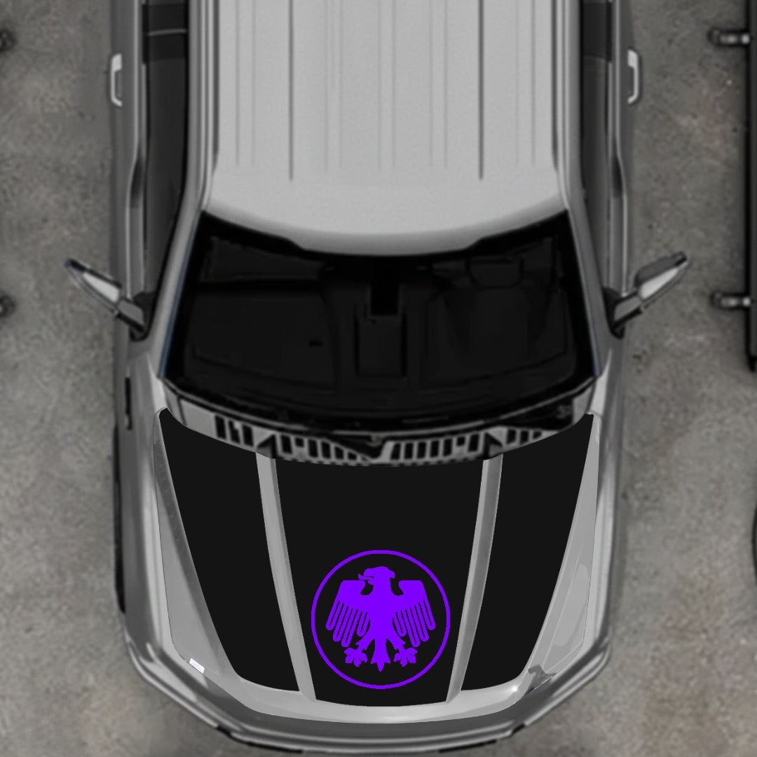 Hood Panel Decal/Sticker - Germany Logo Graphic Kit - For Ford F-150 2020-2026 - Premium Vinyl