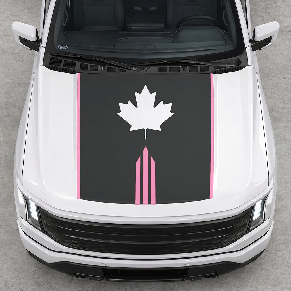 Hood Panel Decal/Sticker - Maple Graphic Decal Graphic Kit - For Ford F-150 2015-2020 - Premium Vinyl
