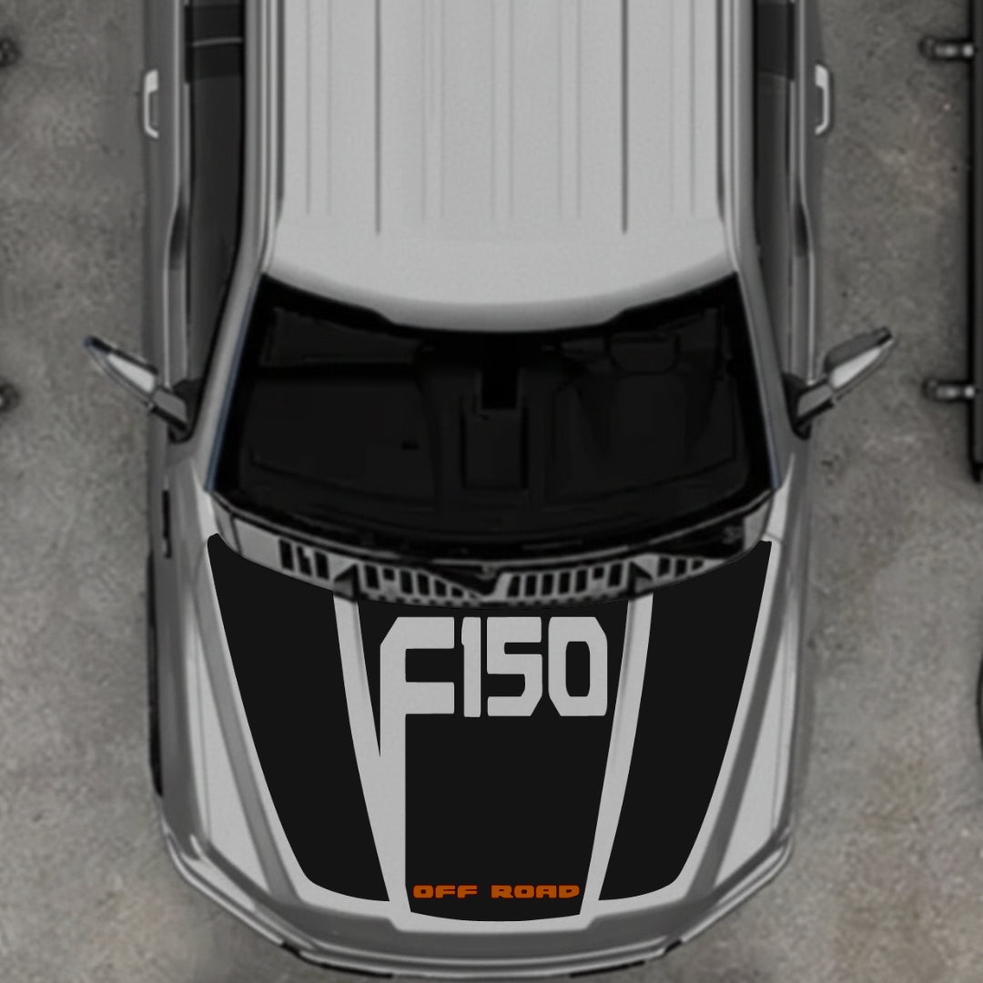 Hood Panel Decal/Sticker - Style 22 Graphic Kit - For Ford F-150 2020-2026 - Premium Vinyl