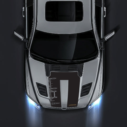 Performance Hood Panel Decal/Sticker - London Skyline - Cut Graphic Kit - For Dodge RAM 1500 2019-2025 - Premium Vinyl