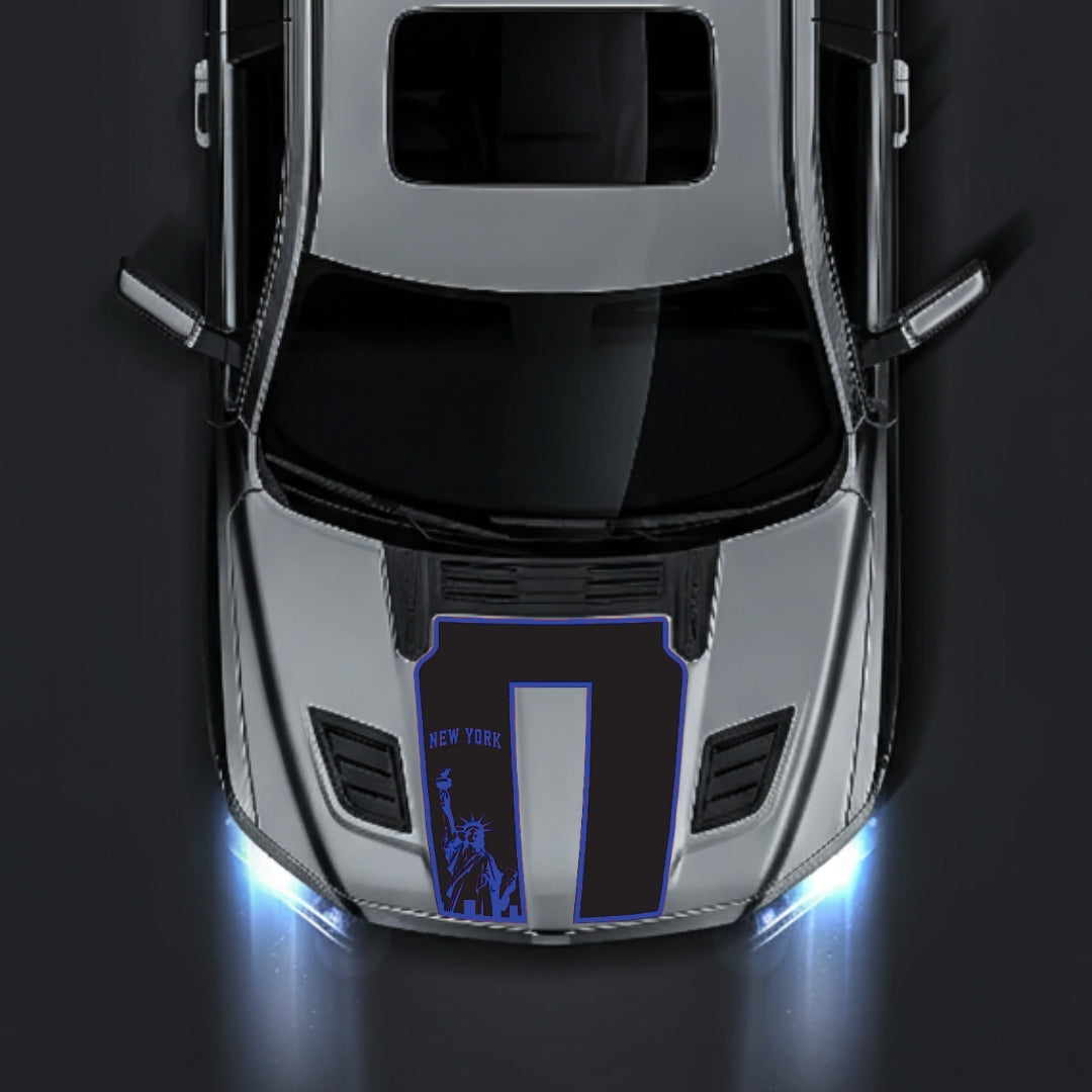 Hood Panel Decal/Sticker - New York - Border Graphic Kit - For Dodge RAM 1500 2019-2025 - Premium Vinyl