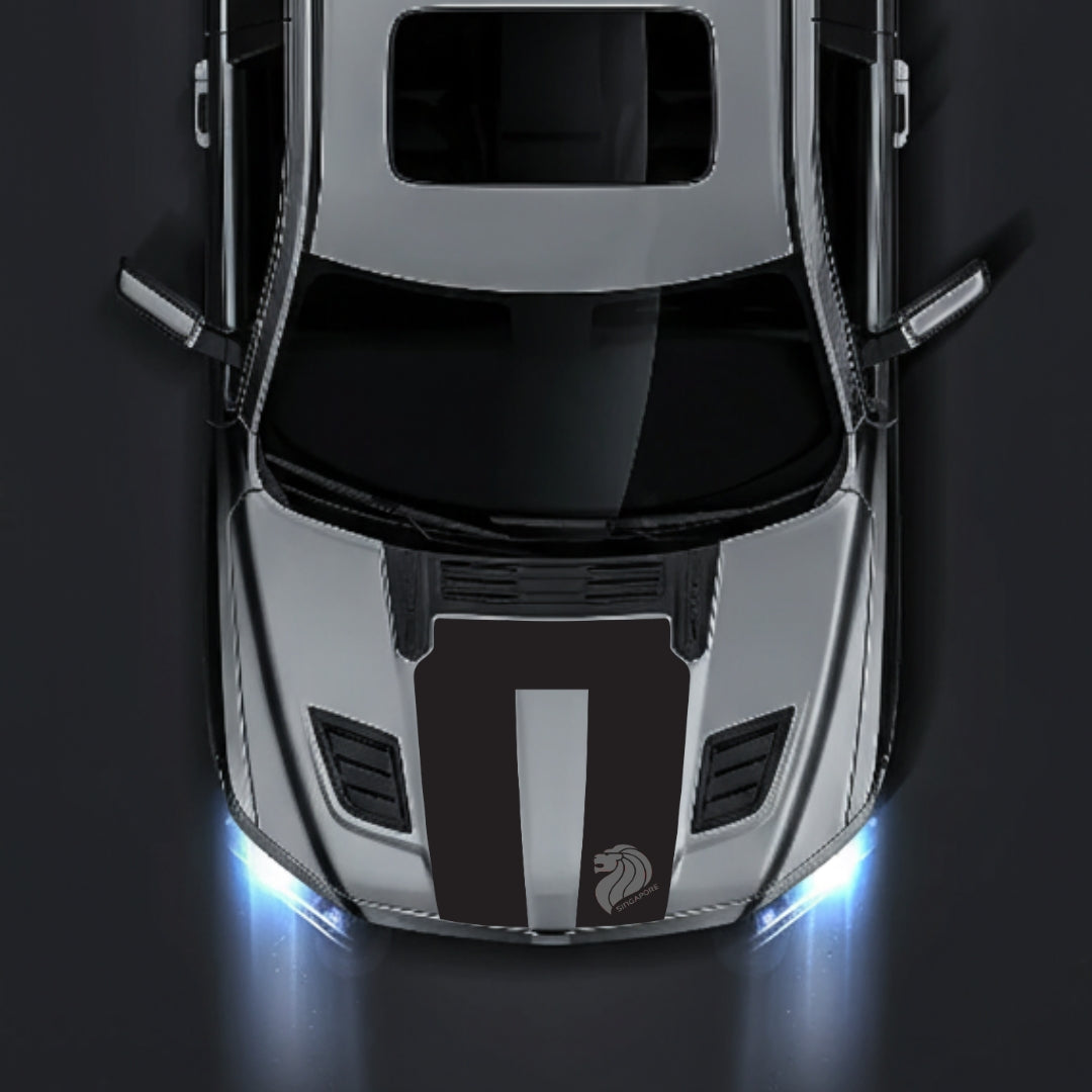 Performance Hood Panel Decal/Sticker - Singapore Graphic Kit - For Dodge RAM 1500 2019-2025 - Premium Vinyl