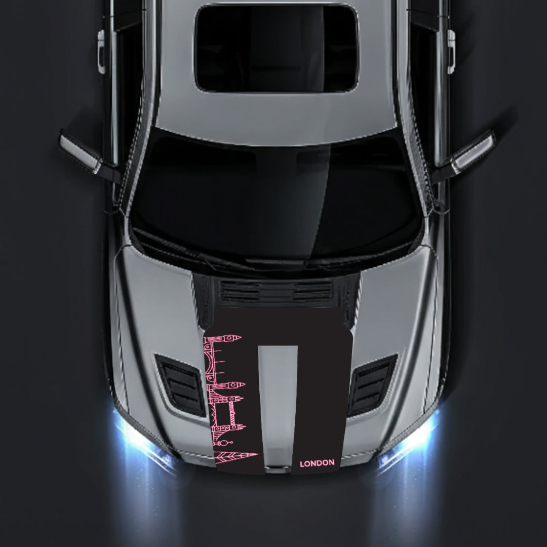 Hood Panel Decal/Sticker - London Skyline Graphic Kit - For Dodge RAM 1500 2019-2025 - Premium Vinyl