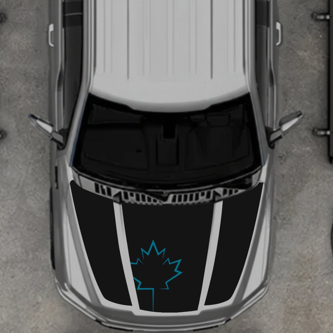 Hood Panel Decal/Sticker - Canada Style 14 Graphic Kit - For Ford F-150 2020-2026 - Premium Vinyl