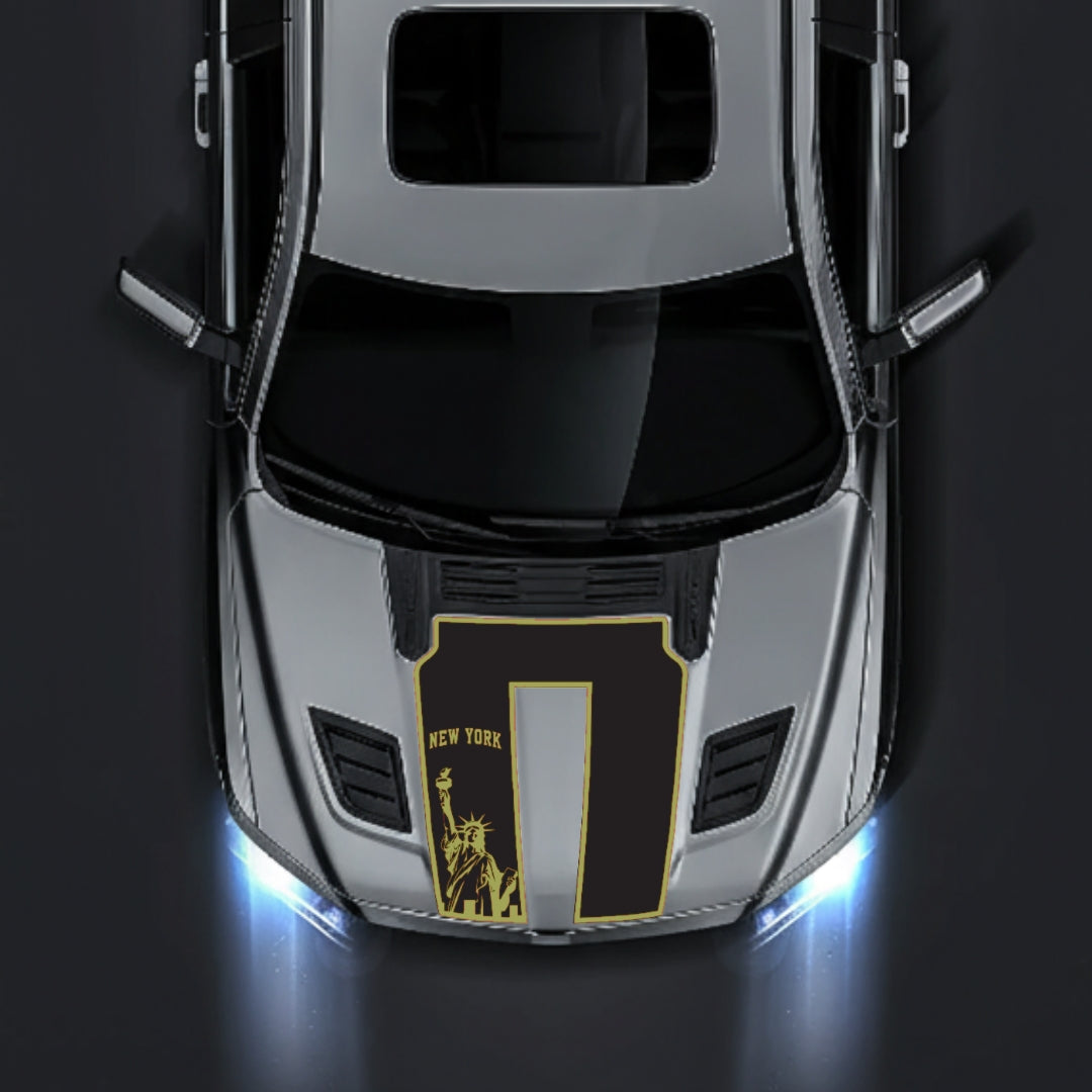Hood Panel Decal/Sticker - New York - Border Graphic Kit - For Dodge RAM 1500 2019-2025 - Premium Vinyl