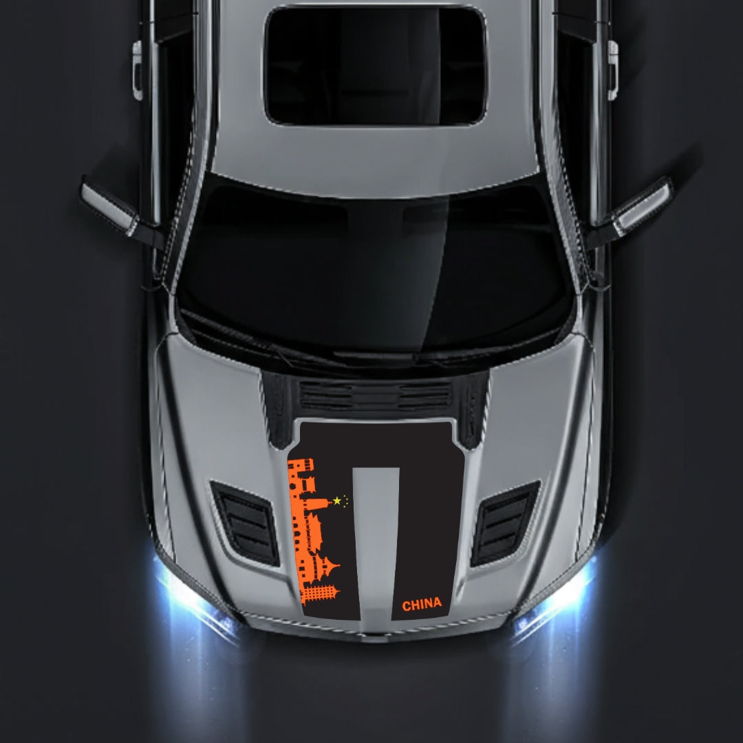 Hood Panel Decal/Sticker - China Skyline Graphic Kit - For Dodge RAM 1500 2019-2025 - Premium Vinyl