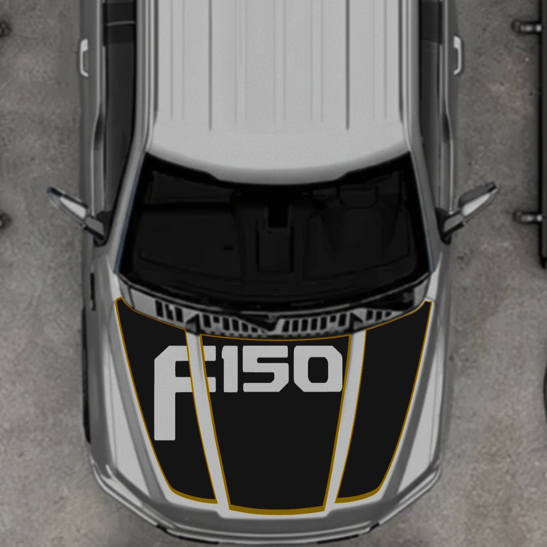 Hood Panel Decal/Sticker - Style 15 Graphic Kit - For Ford F-150 2020-2026 - Premium Vinyl