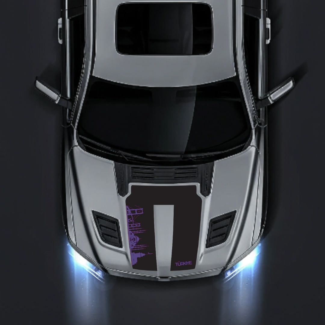 Hood Panel Decal/Sticker - Turkey Skyline Graphic Kit - For Dodge RAM 1500 2019-2025 - Premium Vinyl