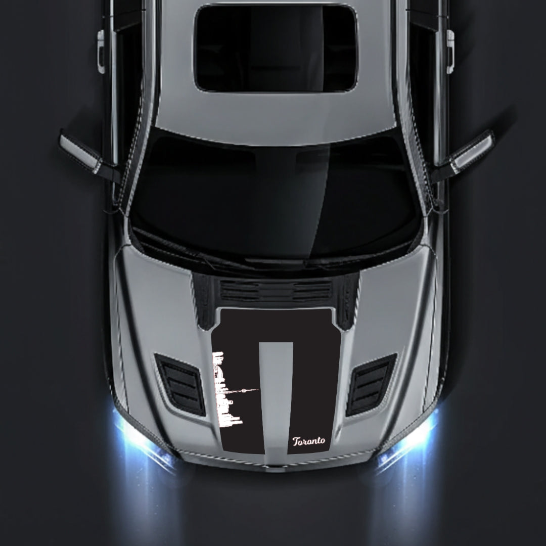 Hood Panel Decal/Sticker - Toronto Skyline Graphic Kit - For Dodge RAM 1500 2019-2025 - Premium Vinyl