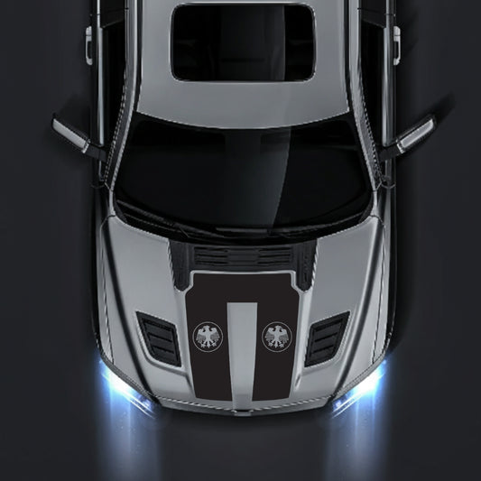 Performance Hood Panel Decal/Sticker - Germany Visual Identity - Cut Graphic Kit - For Dodge RAM 1500 2019-2025 - Premium Vinyl