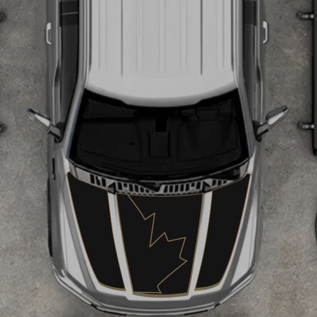 Hood Panel Decal/Sticker - Canada Style 21 Graphic Kit - For Ford F-150 2020-2026 - Premium Vinyl