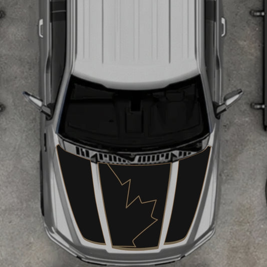 Hood Panel Decal/Sticker - Canada Style 21 Graphic Kit - For Ford F-150 2020-2026 - Premium Vinyl