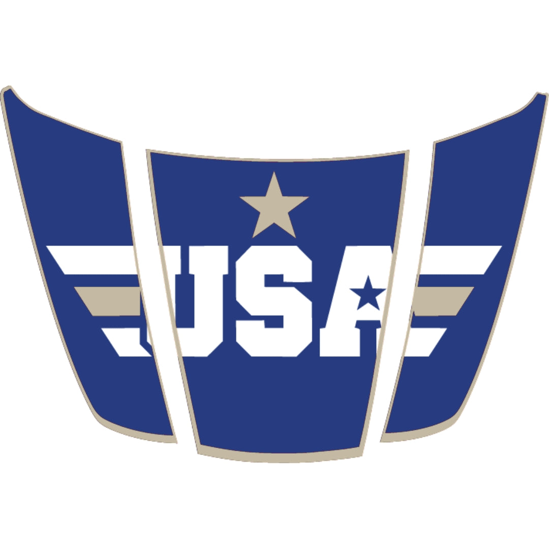Hood Panel Decal/Sticker - USA Style 4 Graphic Kit - For Ford F-150 2020-2026 - Premium Vinyl