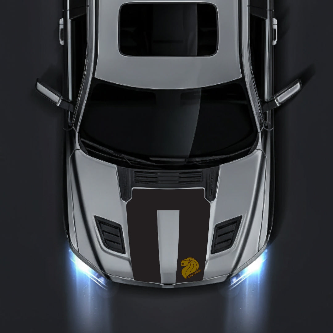 Performance Hood Panel Decal/Sticker - Singapore Graphic Kit - For Dodge RAM 1500 2019-2025 - Premium Vinyl