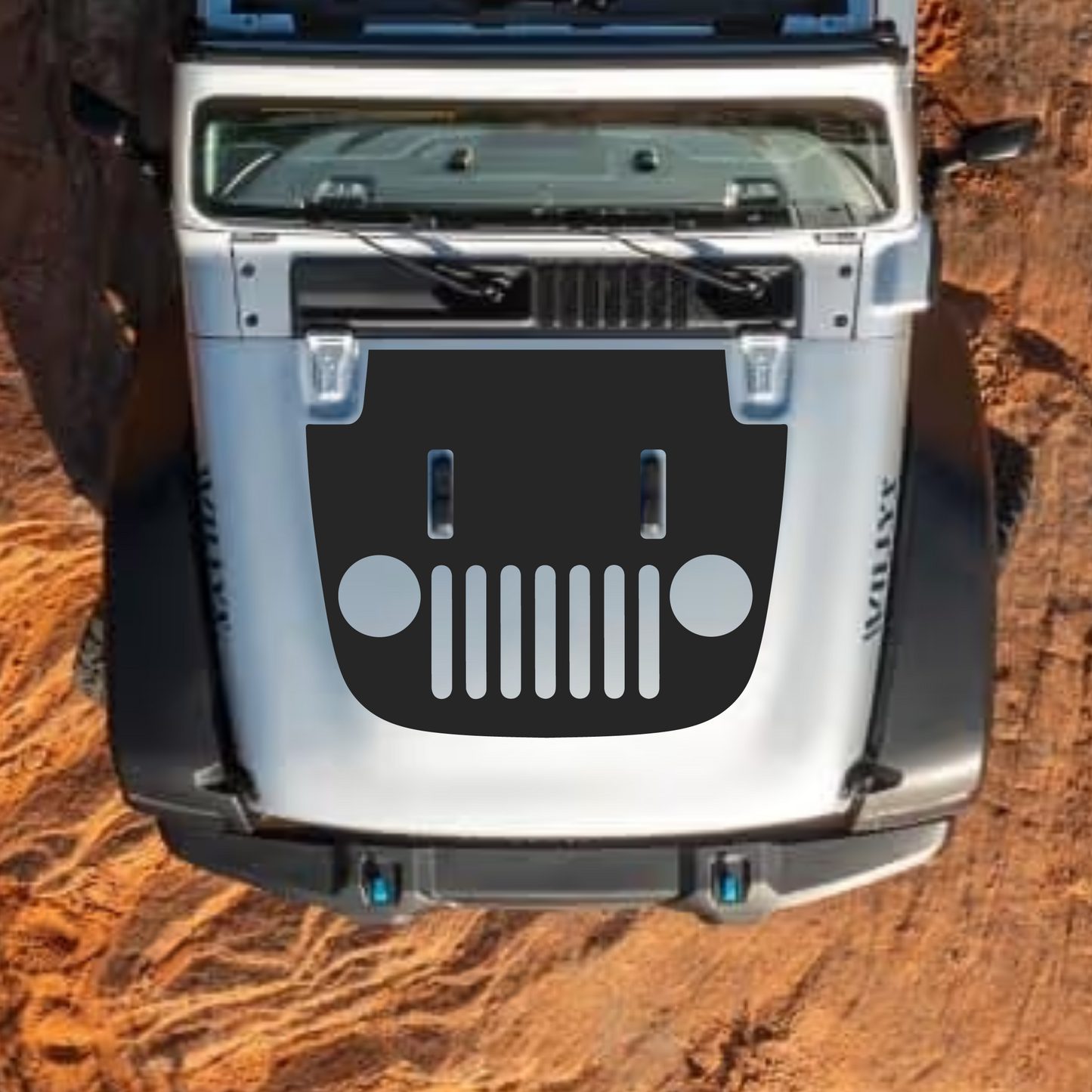 Hood Styles Decal/Sticker - For JL/JLU Sahara Hood - 2018-2025 - Premium Vinyl
