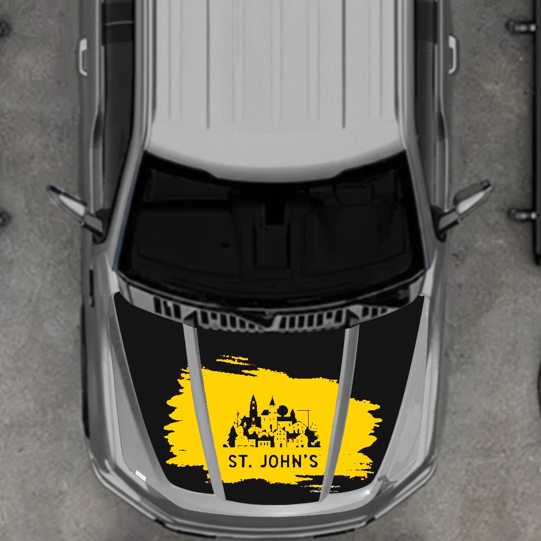 Hood Panel Decal/Sticker - St John's Graphic Kit - For Ford F-150 2020-2026 - Premium Vinyl
