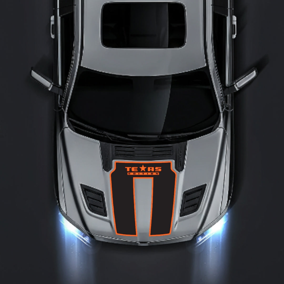 Hood Panel Decal/Sticker - Texas Edition - Border Graphic Kit - For Dodge RAM 1500 2019-2025 - Premium Vinyl