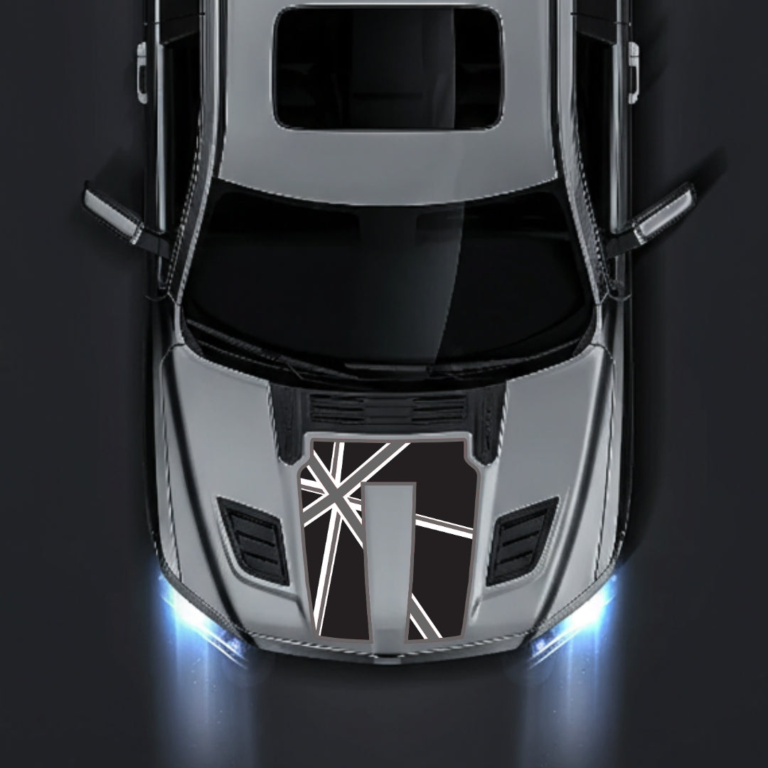Performance Hood Panel Decal/Sticker - England - Border Graphic Kit - For Dodge RAM 1500 2019-2025 - Premium Vinyl
