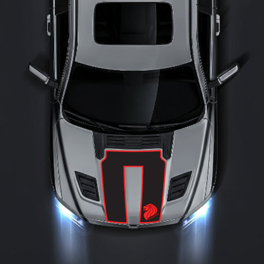 Hood Panel Decal/Sticker - Singapore - Border Graphic Kit - For Dodge RAM 1500 2019-2025 - Premium Vinyl