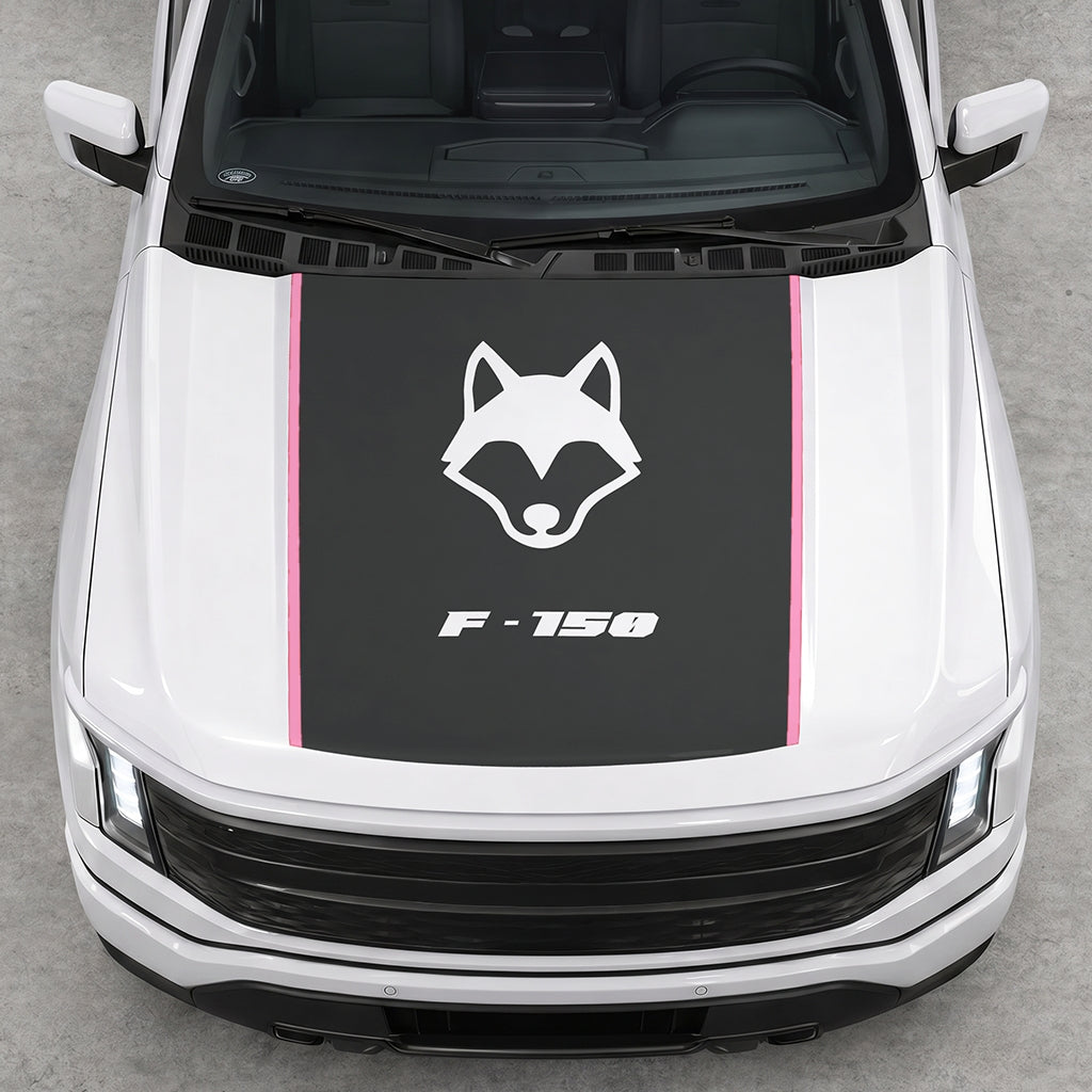 Hood Panel Decal/Sticker - Coyote Graphic Decal Graphic Kit - For Ford F-150 2015-2020 - Premium Vinyl