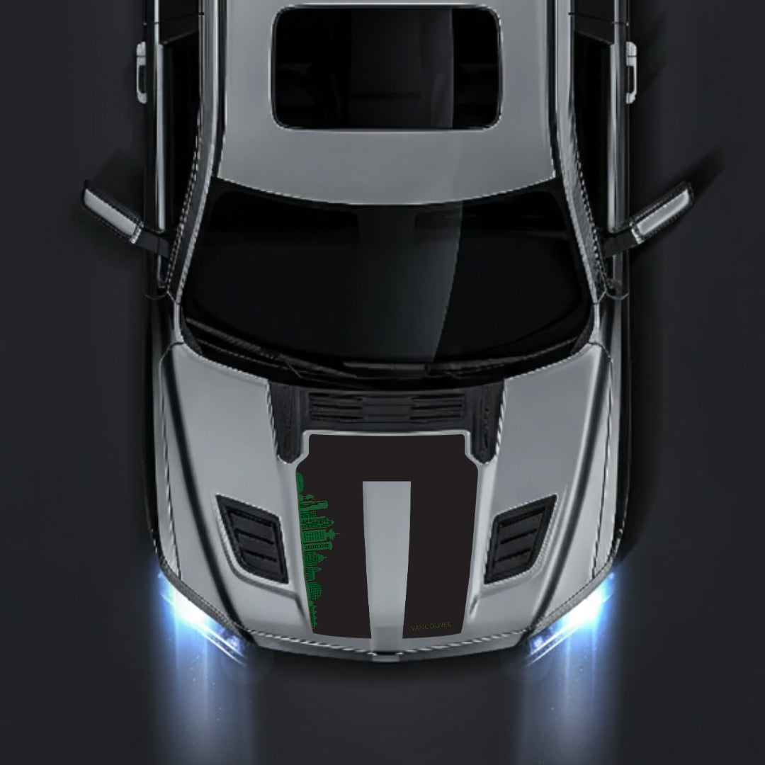 Hood Panel Decal/Sticker - Vancouver Skyline Graphic Kit - For Dodge RAM 1500 2019-2025 - Premium Vinyl