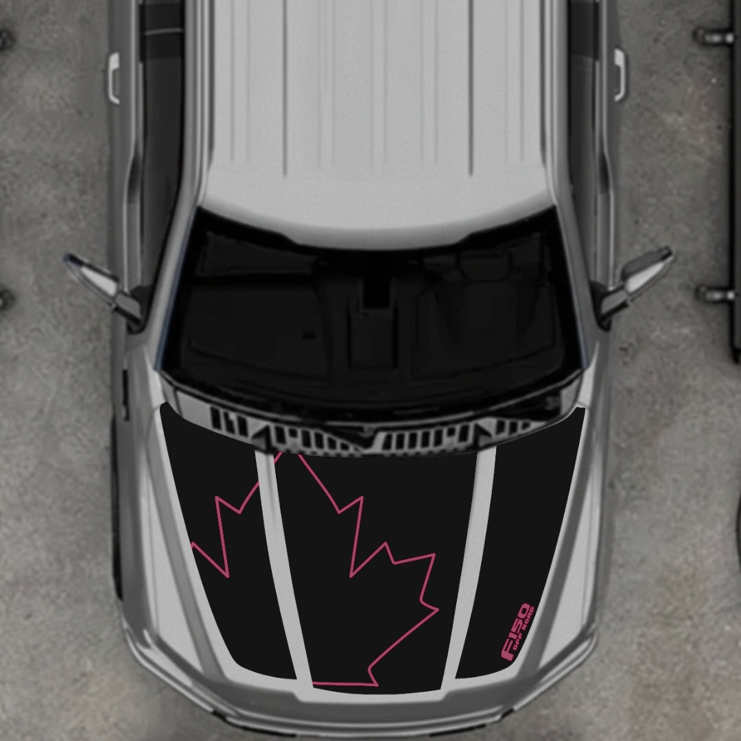 Hood Panel Decal/Sticker - Canada Style 28 Graphic Kit - For Ford F-150 2020-2026 - Premium Vinyl