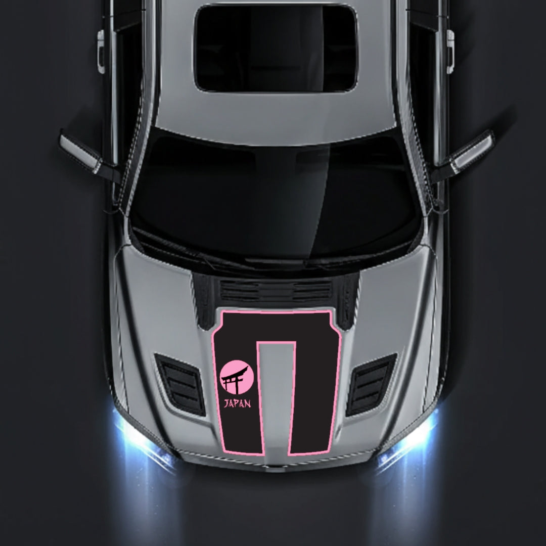 Hood Panel Decal/Sticker - Japan - Border Graphic Kit - For Dodge RAM 1500 2019-2025 - Premium Vinyl