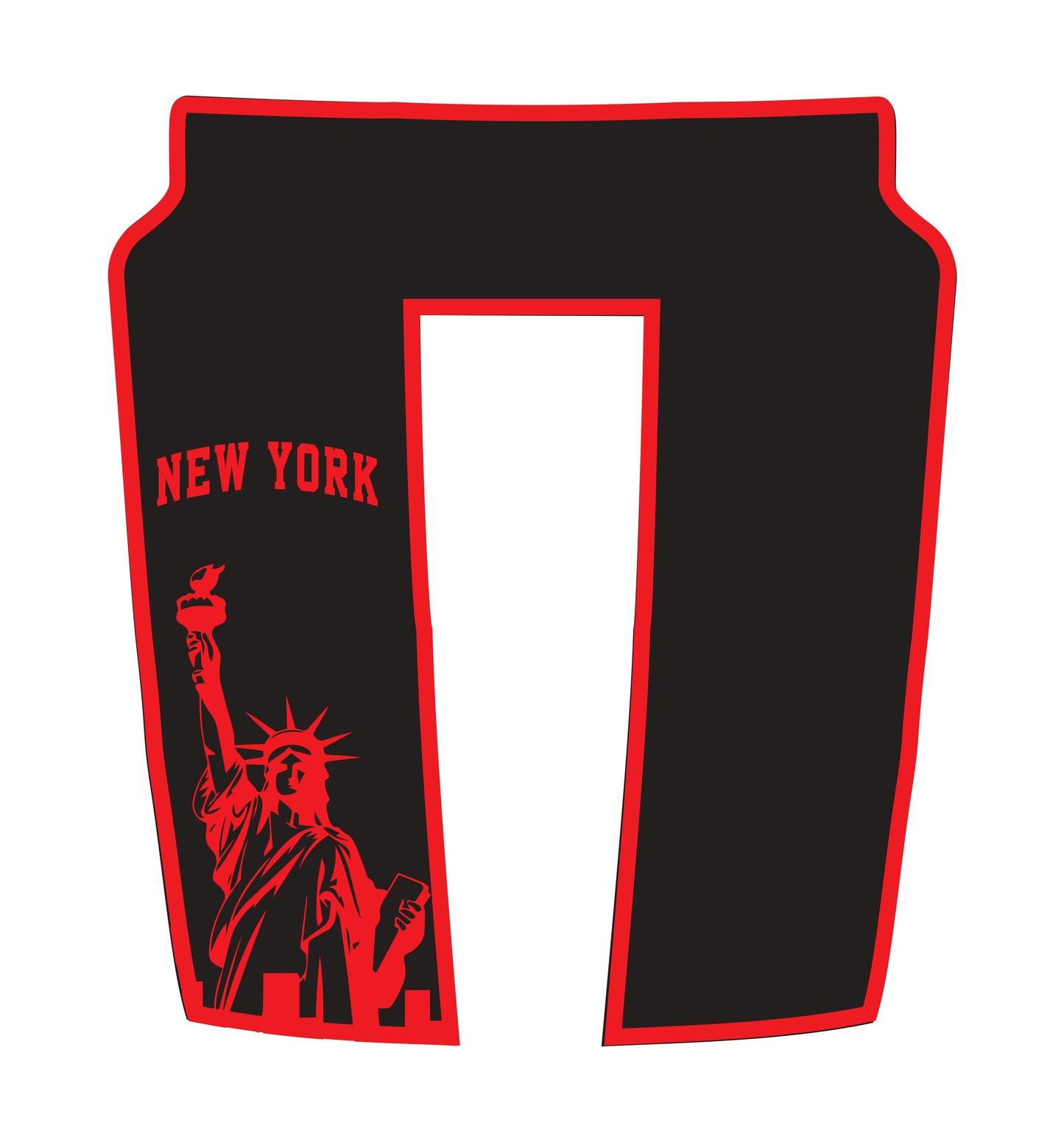 Hood Panel Decal/Sticker - New York - Border Graphic Kit - For Dodge RAM 1500 2019-2025 - Premium Vinyl