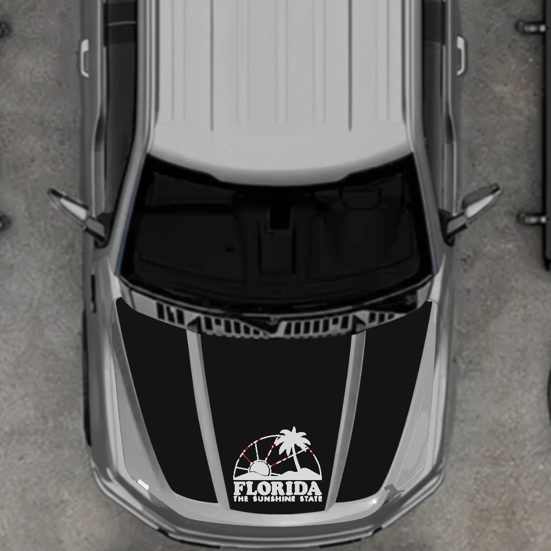 Hood Panel Decal/Sticker - Florida Graphic Kit - For Ford F-150 2020-2026 - Premium Vinyl
