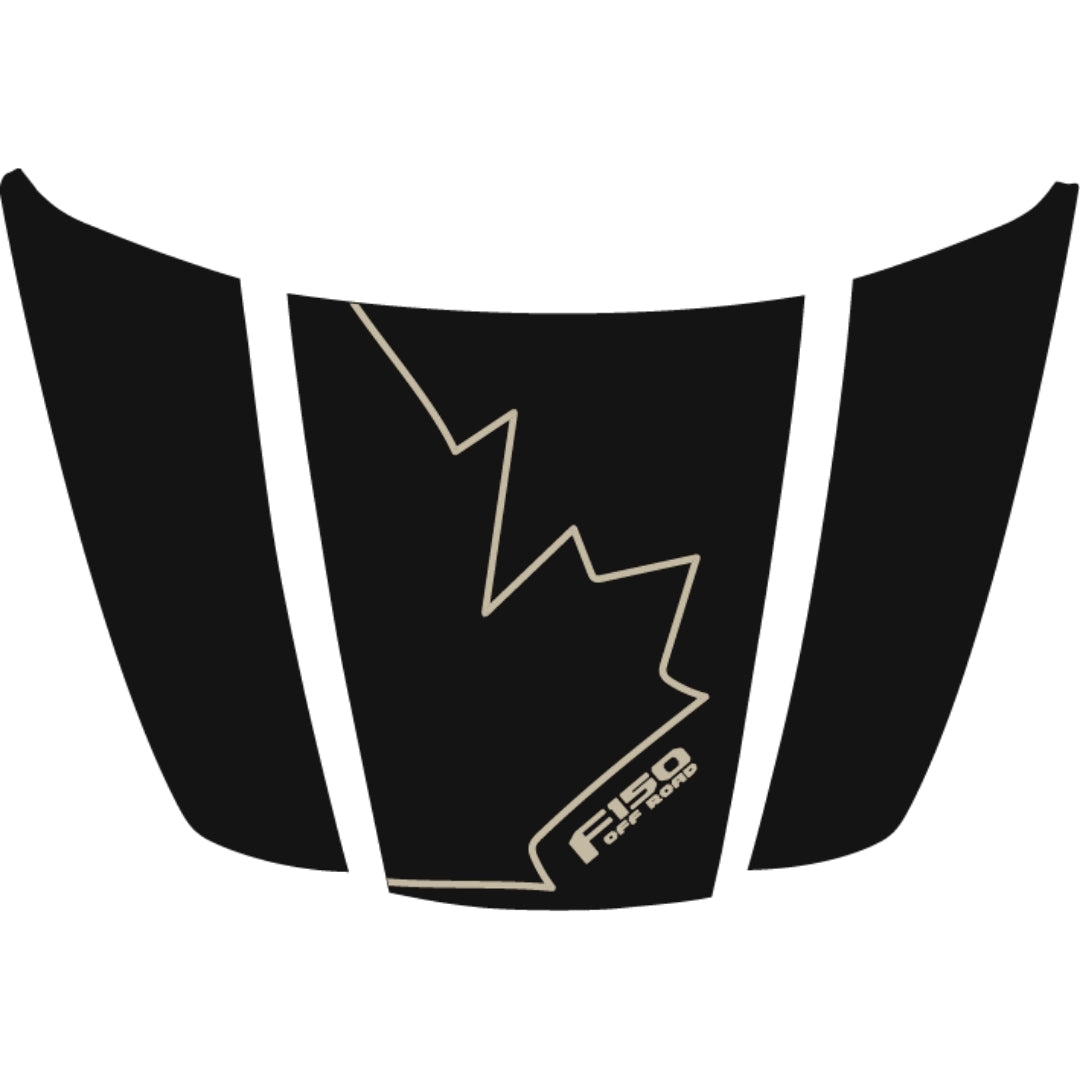 Hood Panel Decal/Sticker - Canada Style 20 Graphic Kit - For Ford F-150 2020-2026 - Premium Vinyl