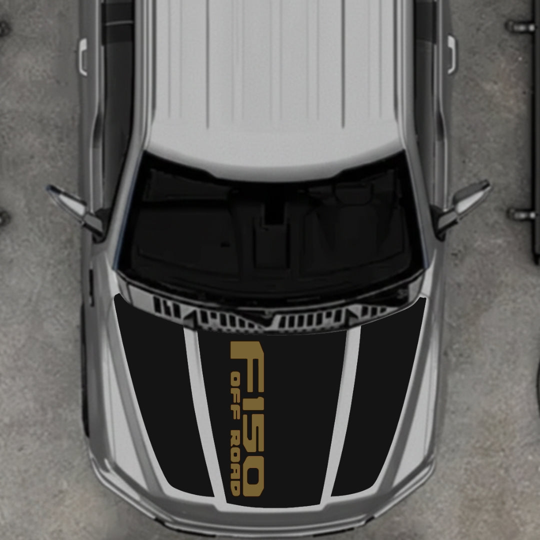 Hood Panel Decal/Sticker - Style 11 Graphic Kit - For Ford F-150 2020-2026 - Premium Vinyl
