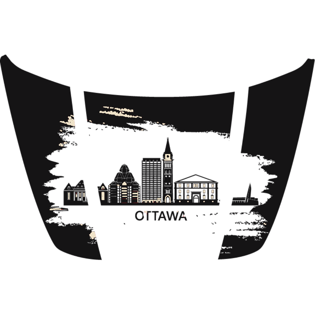 Hood Panel Decal/Sticker - Ottawa - Cut Graphic Kit - For Ford F-150 2020-2026 - Premium Vinyl