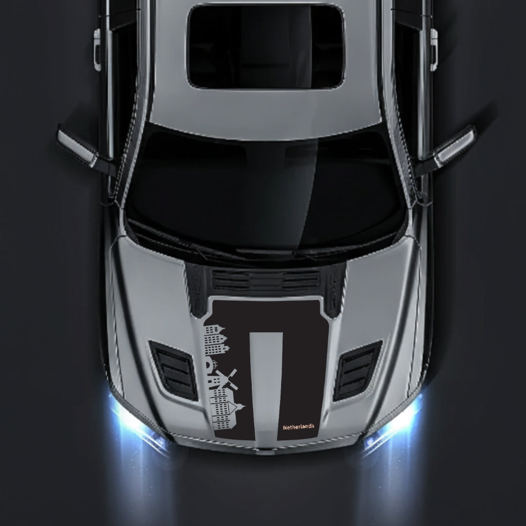 Hood Panel Decal/Sticker - Netherlands Skyline - Cut Graphic Kit - For Dodge RAM 1500 2019-2025 - Premium Vinyl