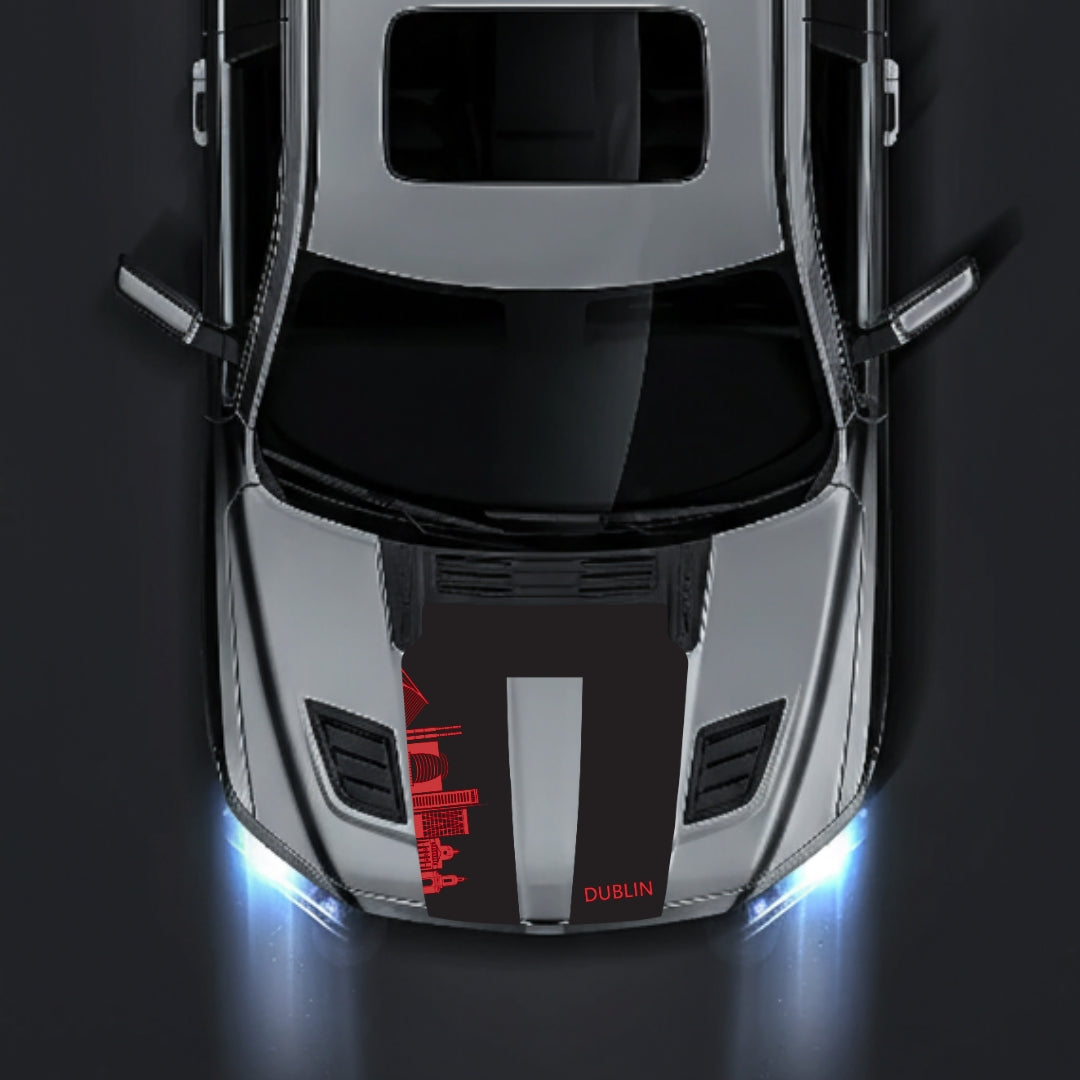 Hood Panel Decal/Sticker - Dublin Skyline Graphic Kit - For Dodge RAM 1500 2019-2025 - Premium Vinyl