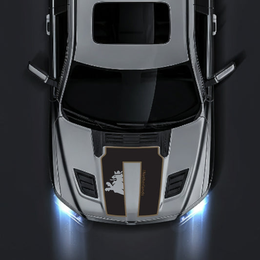 Performance Hood Panel Decal/Sticker - Netherlands - Cut - Border Graphic Kit - For Dodge RAM 1500 2019-2025 - Premium Vinyl