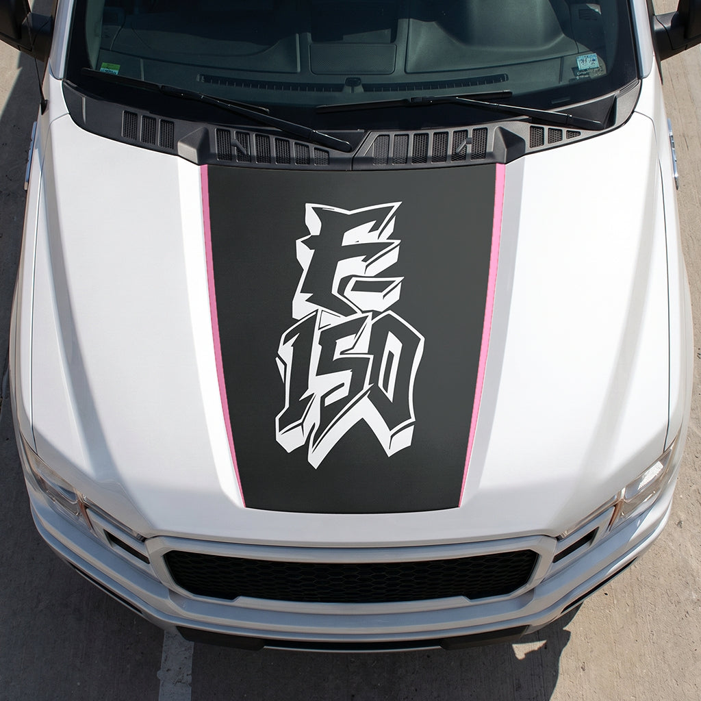 Hood Panel Decal/Sticker - Graffiti Graphic Decal Graphic Kit - For Ford F-150 2015-2020 - Premium Vinyl