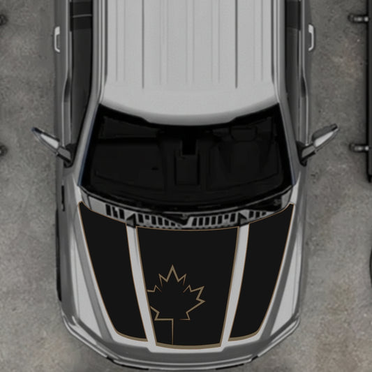 Hood Panel Decal/Sticker - Canada Style 13 Graphic Kit - For Ford F-150 2020-2026 - Premium Vinyl
