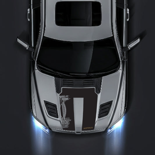 Performance Hood Panel Decal/Sticker - Australia Skyline - Cut Graphic Kit - For Dodge RAM 1500 2019-2025 - Premium Vinyl