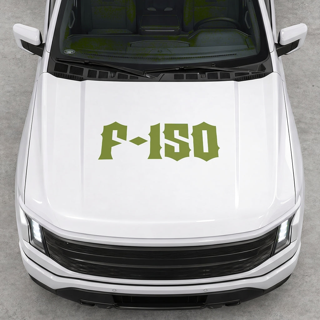 Hood Panel Decal/Sticker - Cut Lightning F150 Graphic Decal Graphic Kit - For FORD F-150 2015-2020 - Premium Vinyl