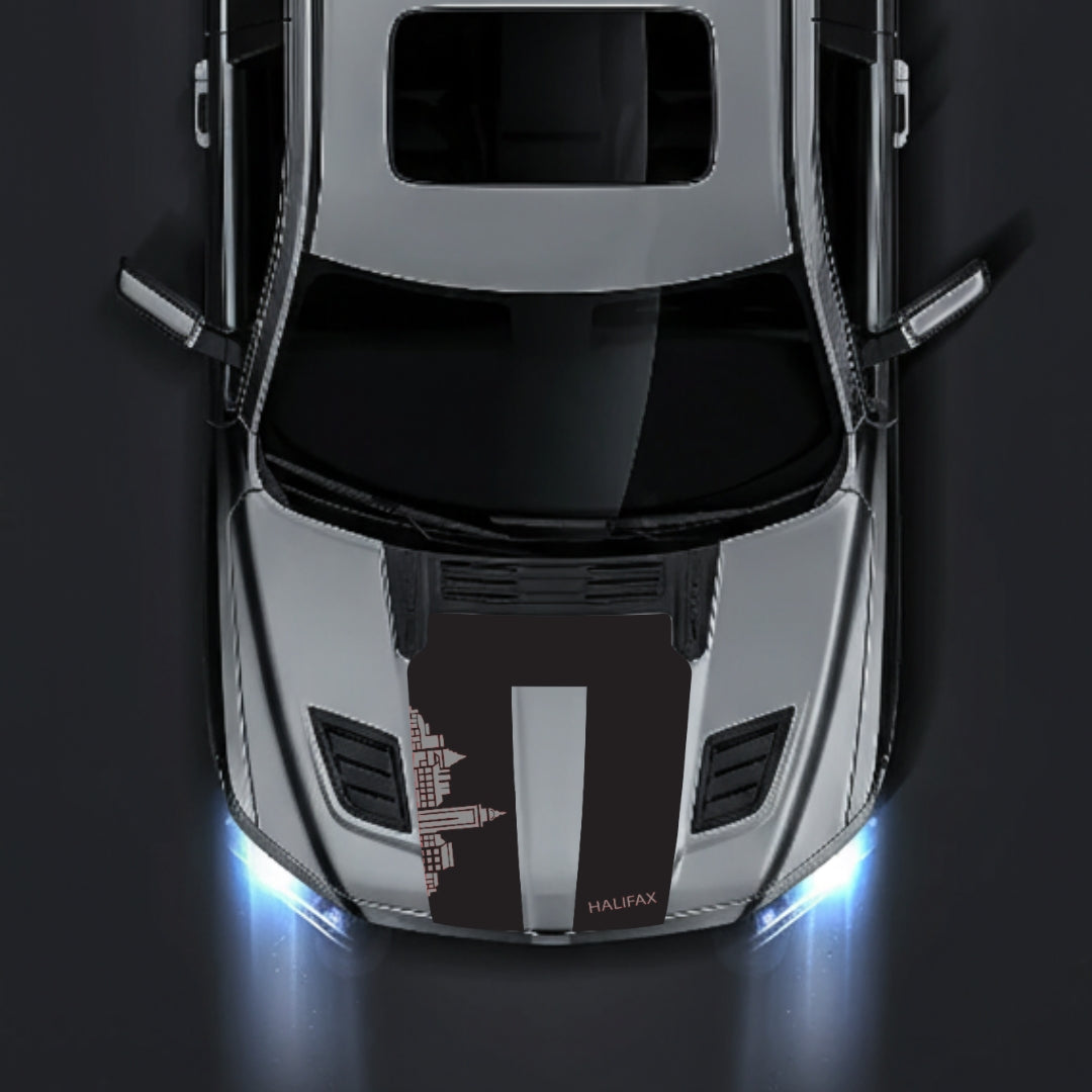 Hood Panel Decal/Sticker - Halifax Skyline Graphic Kit - For Dodge RAM 1500 2019-2025 - Premium Vinyl