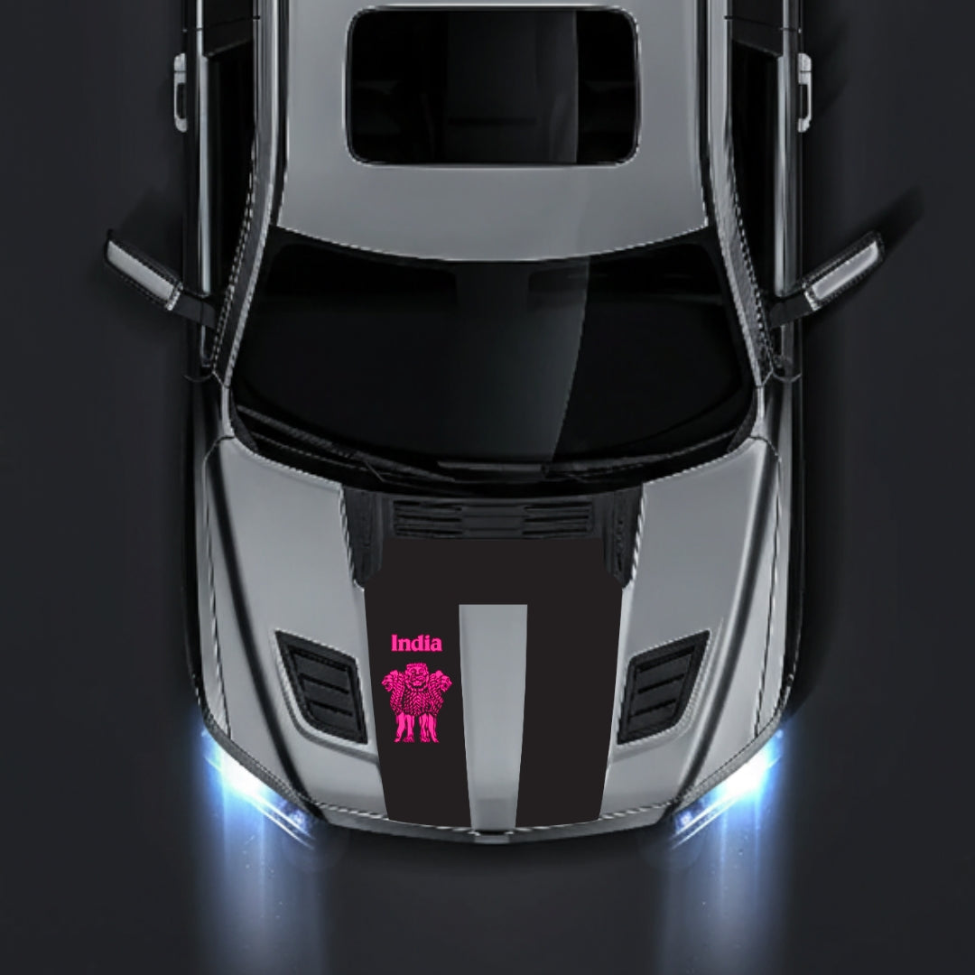 Hood Panel Decal/Sticker - India Graphic Kit - For Dodge RAM 1500 2019-2025 - Premium Vinyl