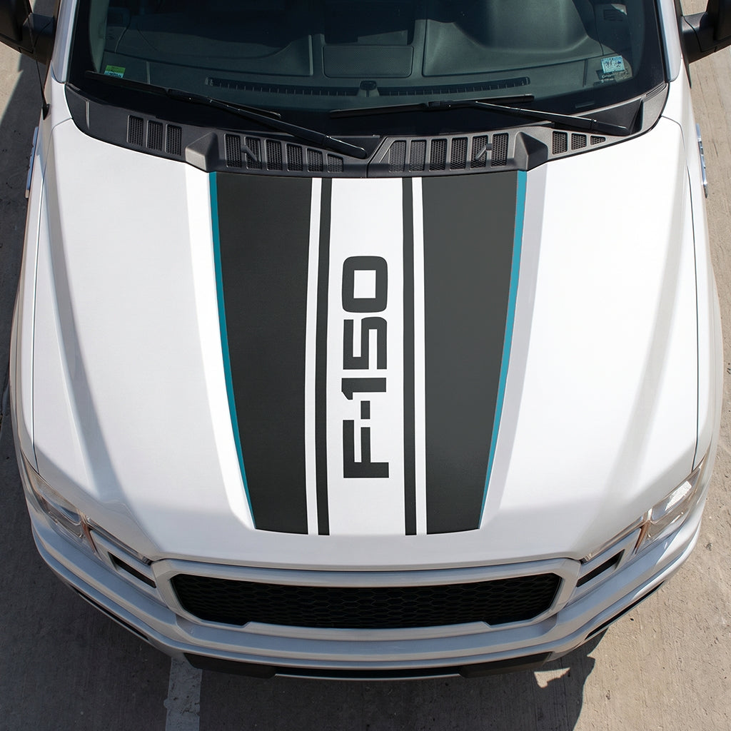 Hood Panel Decal/Sticker - Road F150 Graphic Decal Graphic Kit - For Ford F-150 2015-2020 - Premium Vinyl