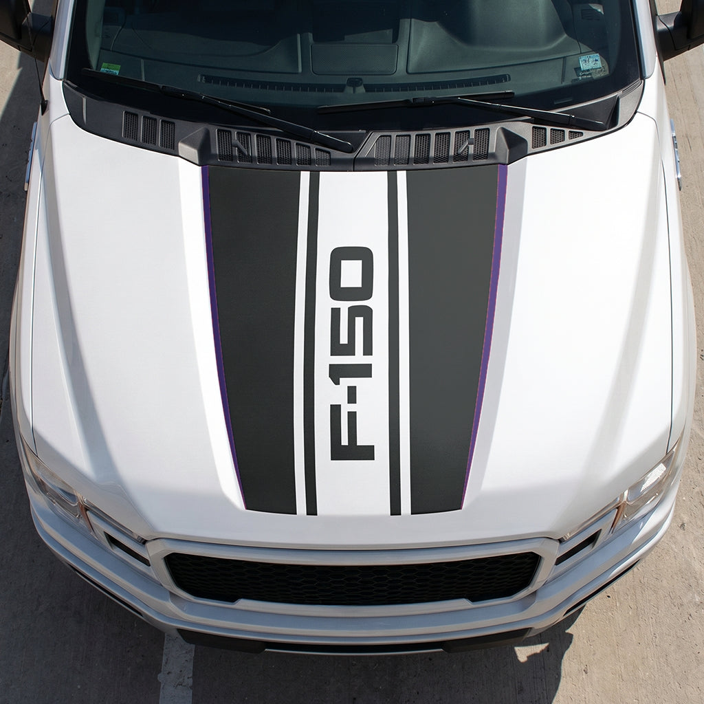 Hood Panel Decal/Sticker - Road F150 Graphic Decal Graphic Kit - For Ford F-150 2015-2020 - Premium Vinyl